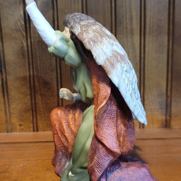 Grandeur Noel Porcelain Angel Set of 2 Holiday Figurines - Picture 2 of 10